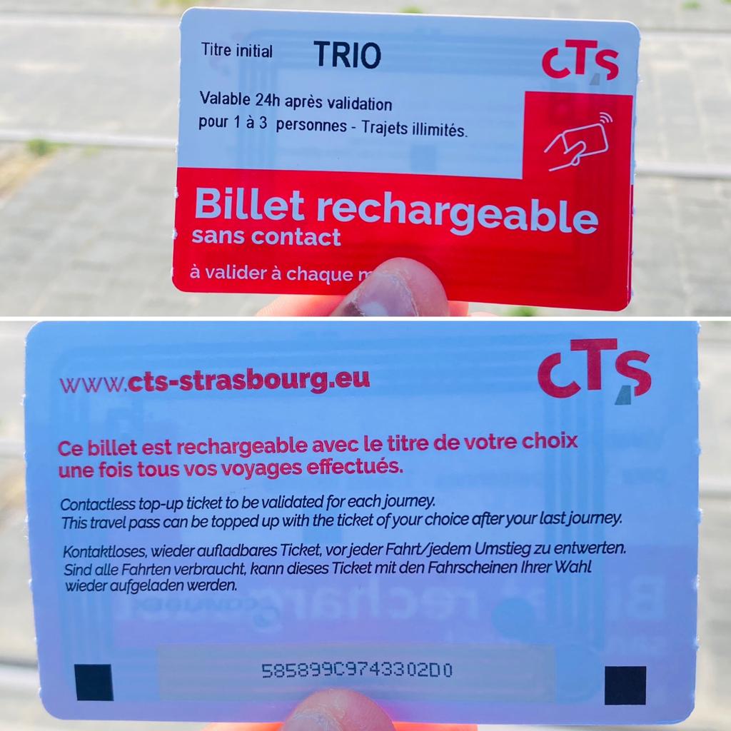 Strasbourg public transport ticket